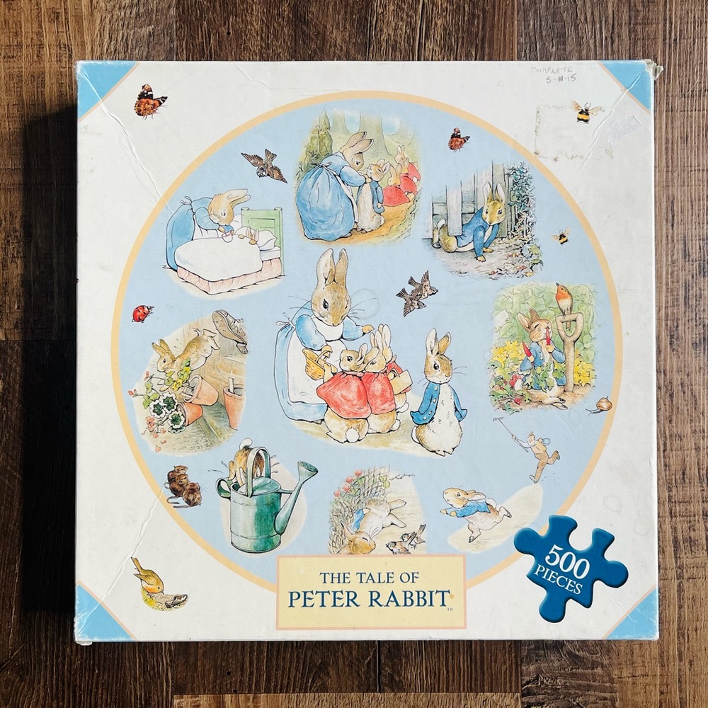 Vintage Peter Rabbit round puzzle